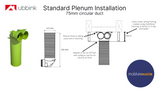 Air Excellent Valve Adaptor 125mm 90°
