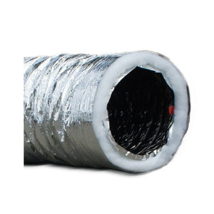 Flexible Insulated duct 6m - 100mm, 150mm, 200mm, 250mm, 300mm and 400mm