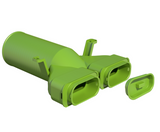 Air Excellent 2x AE35SC Valve Adaptor 125mm 180°