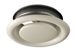 Air Extract Valve 125mm Metal White