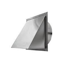 Stainless Square Vent Cowl - 150mm round spigot.